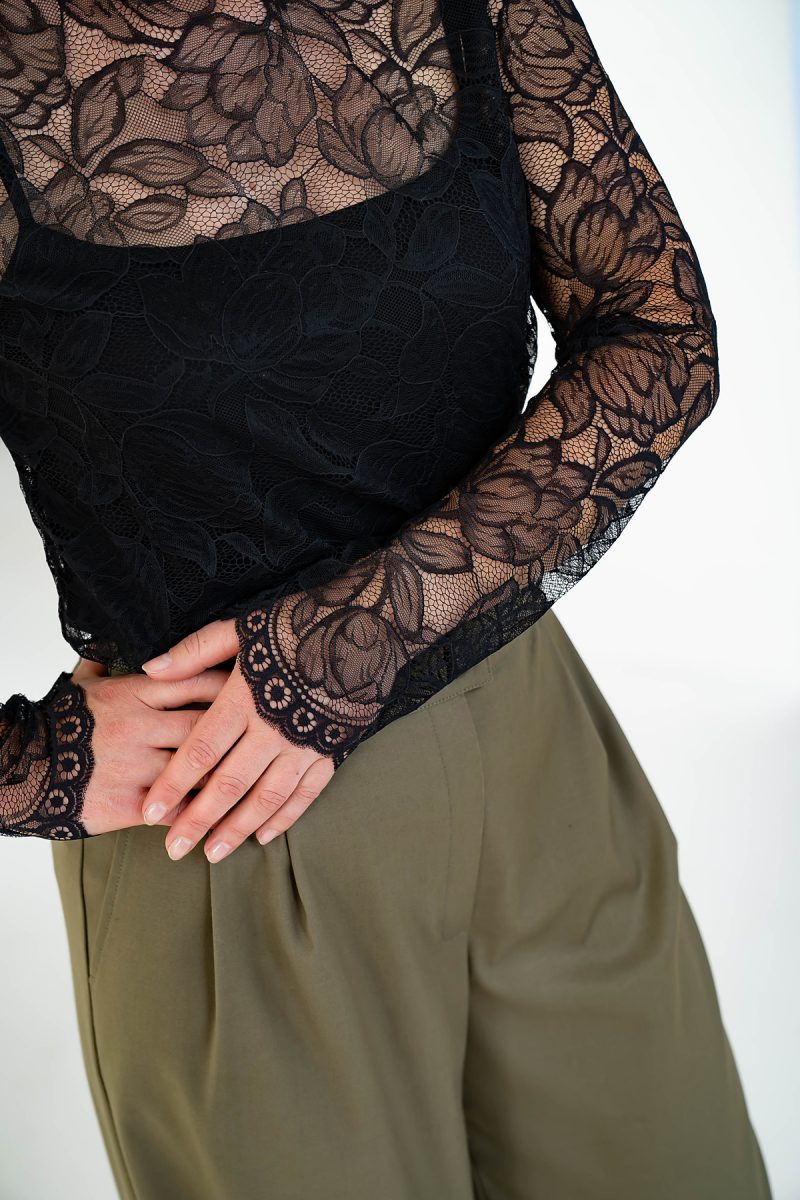 JASMINE lace top- black - Image 5