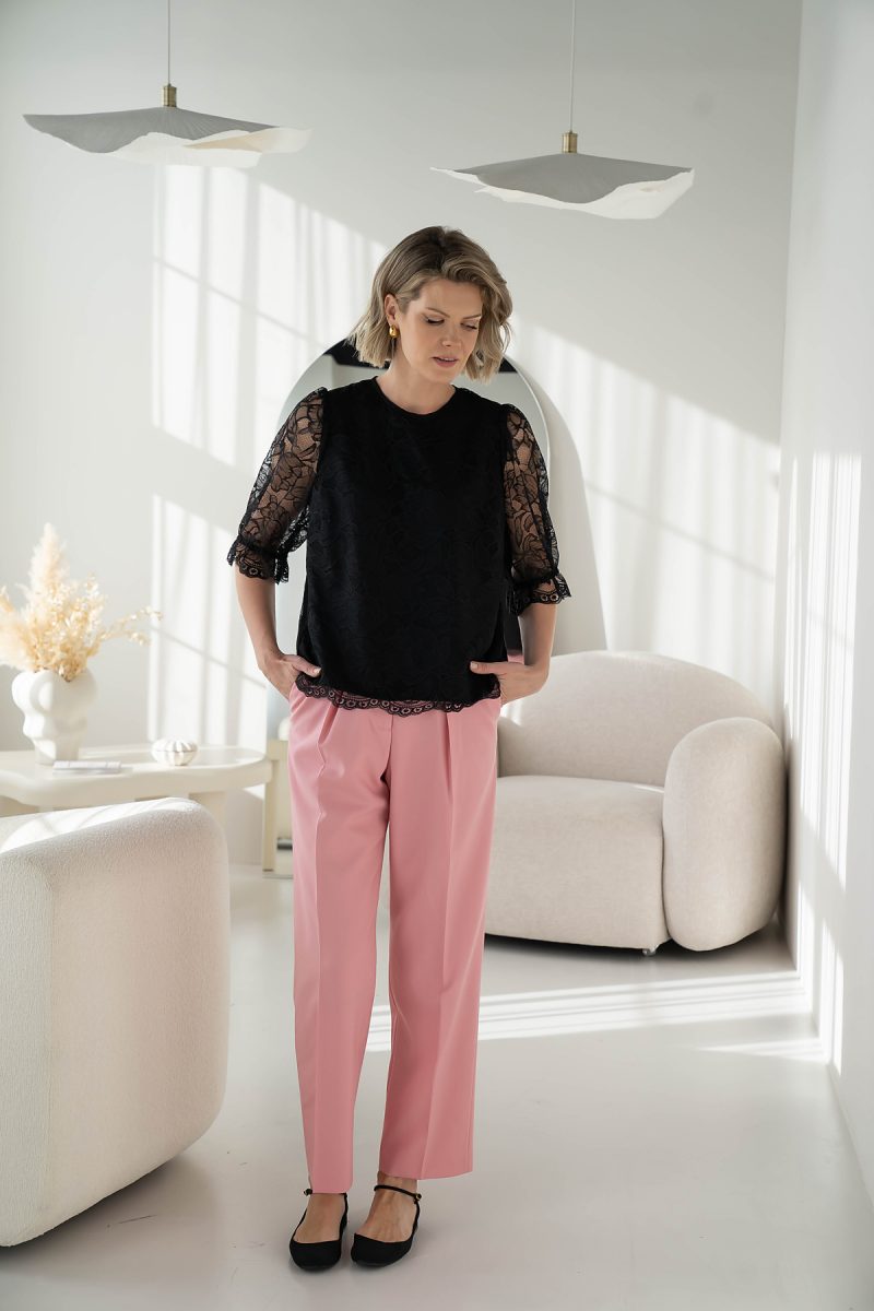 ELLA lace blouse-black - Image 3
