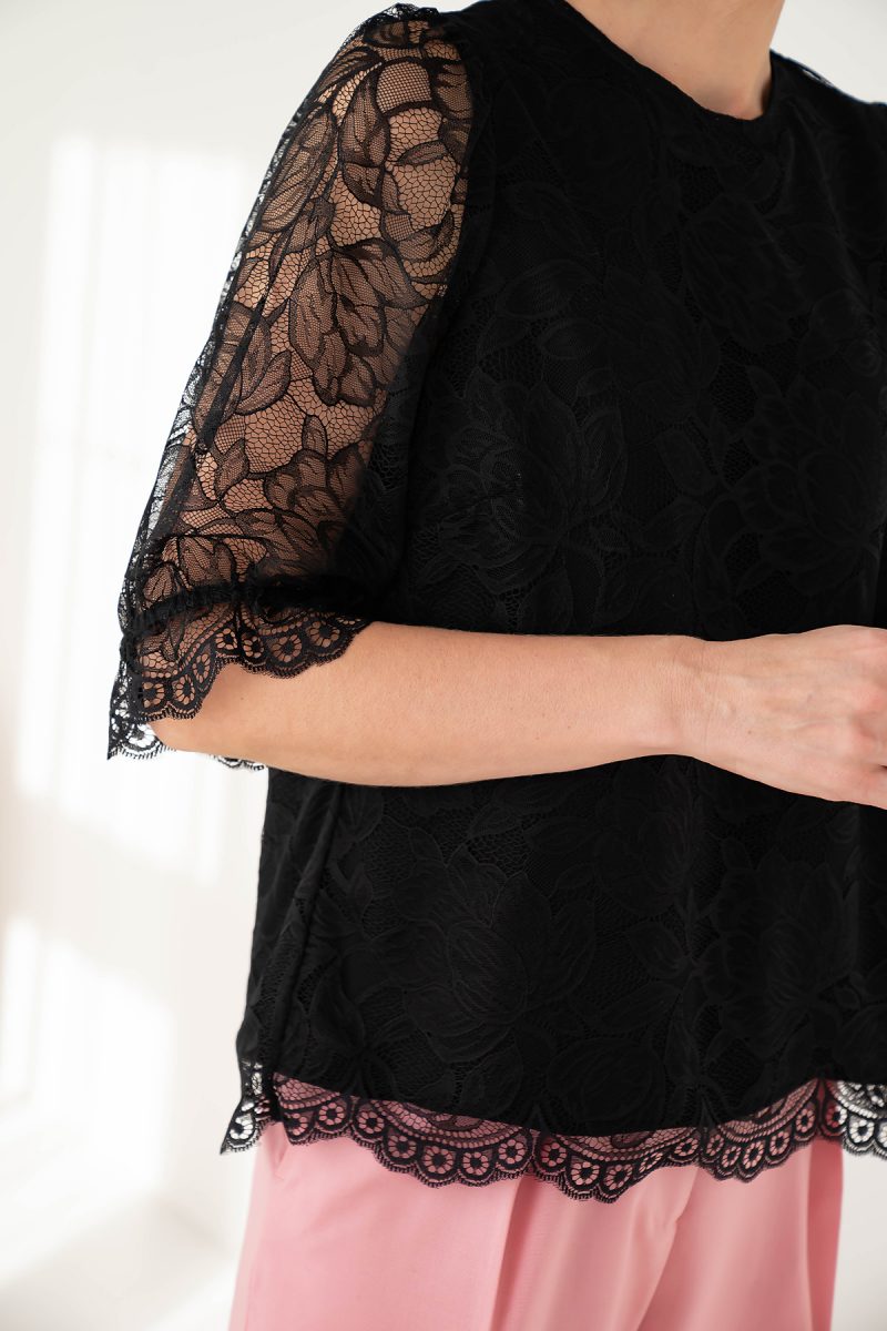 ELLA lace blouse-black - Image 6