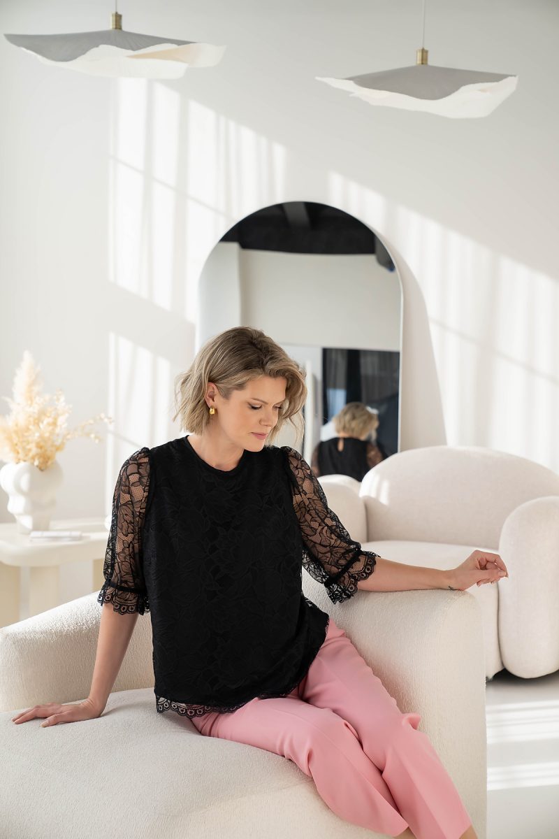ELLA lace blouse-black - Image 5