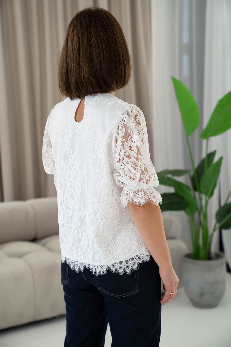 ELLA lace blouse-white - Image 2